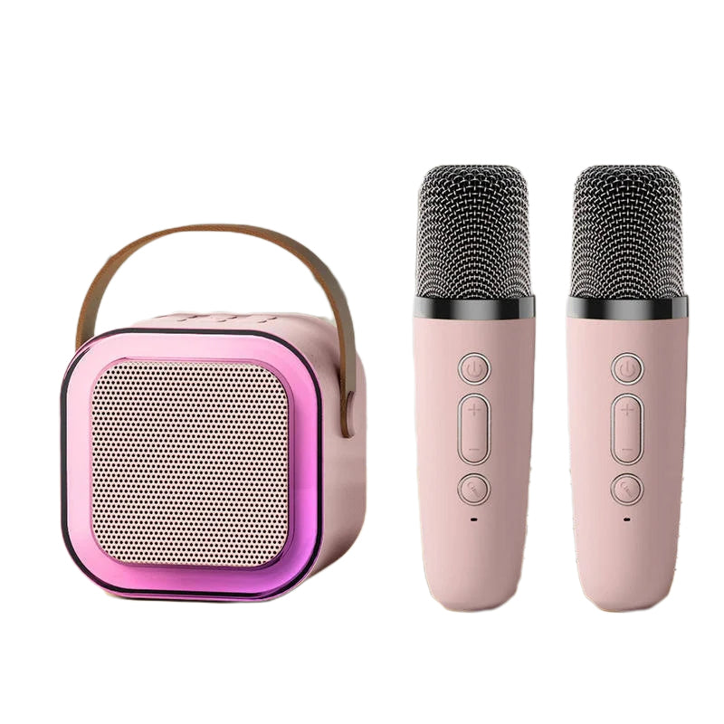 ミニカラオケスピーカーセット - デュアルワイヤレスマイク - RGBライト - Bluetooth 5.3 - USB-C - 3色展開 | meowbutter