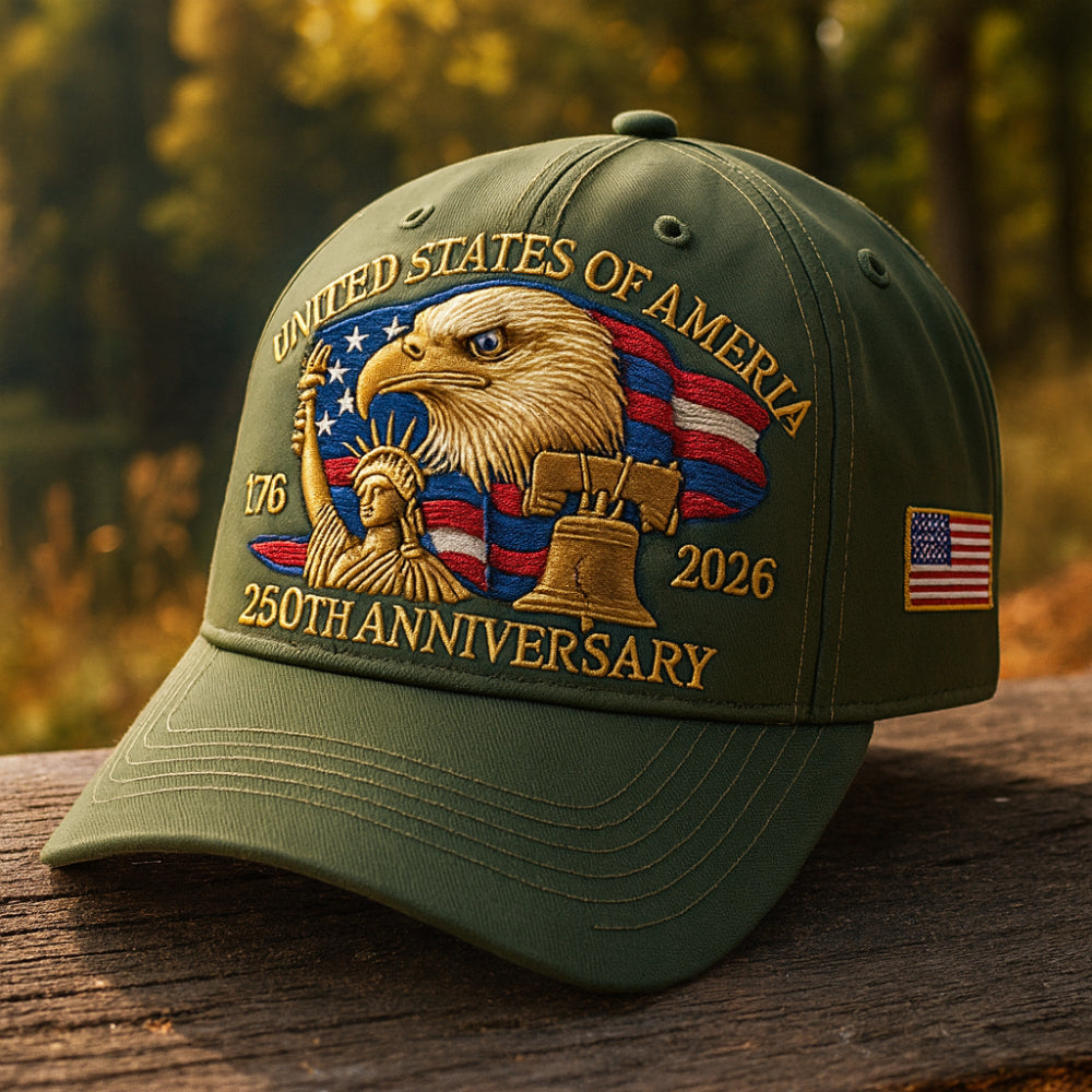 Pánská baseballová čepice k 250. výročí — vlastenecká výšivka orla