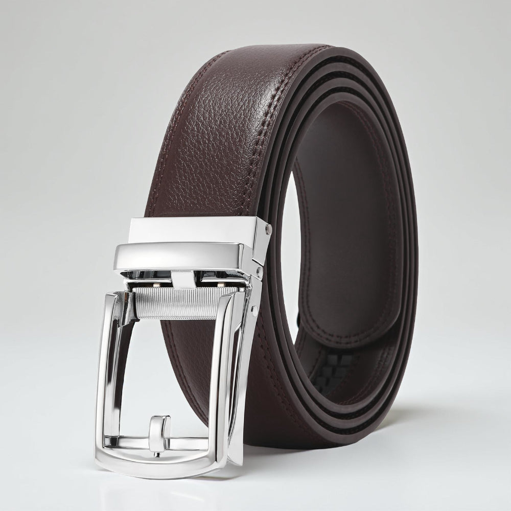 Cintura da uomo con fibbia a cricchetto regolabile, casual e formale | Meowbutter