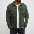 Casaco Casual Masculino com Botões à Frente, Leve | Meowbutter