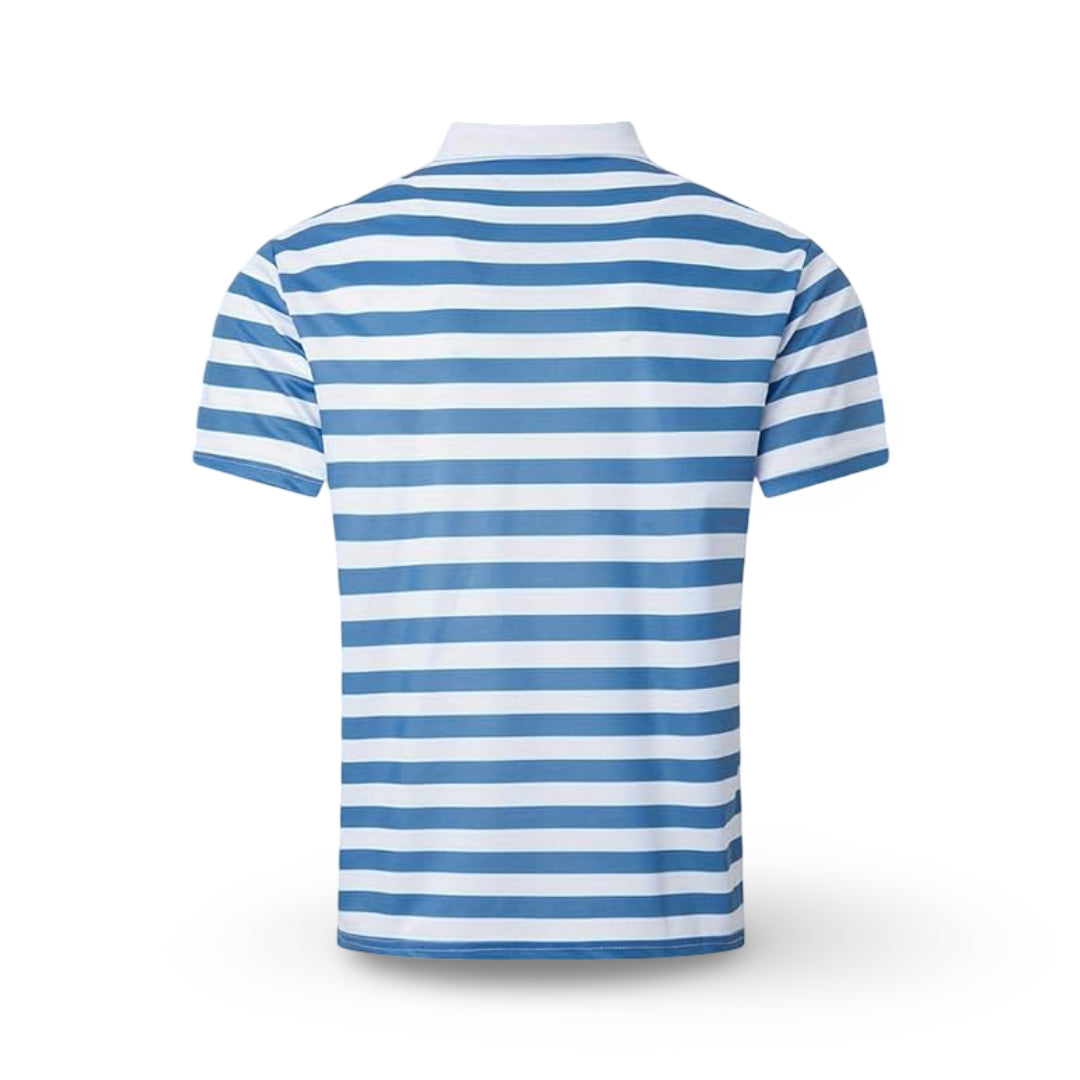 Polo da uomo a righe manica corta top estivo | Meowbutter