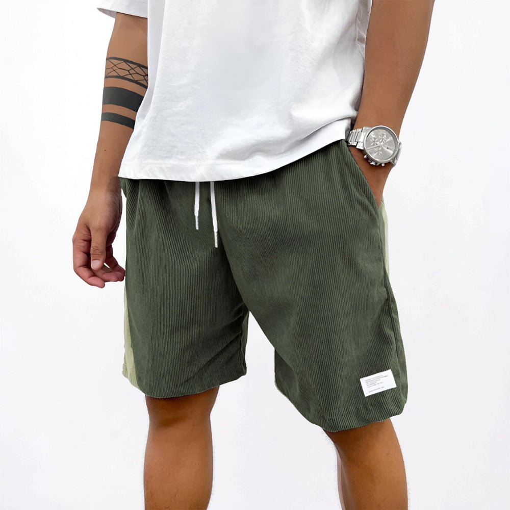 Pantaloncini da uomo casual con coulisse, vestibilità comoda, pantaloncini estivi da lounge | Meowbutter