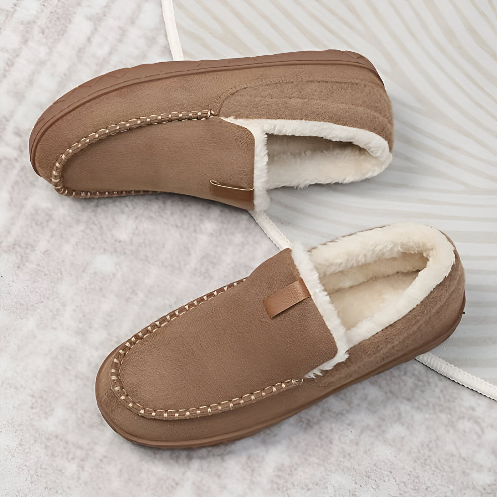 Herren-Hausschuhe als Loafer – zum Hineinschlüpfen, Court-Design