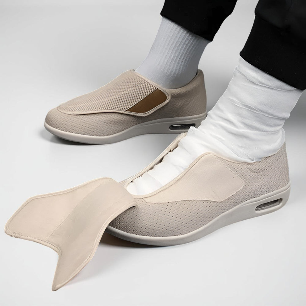 Herren-Wanderschuhe mit weiter Passform und Schlupfdesign – flexibles Design ohne Schnürsenkel