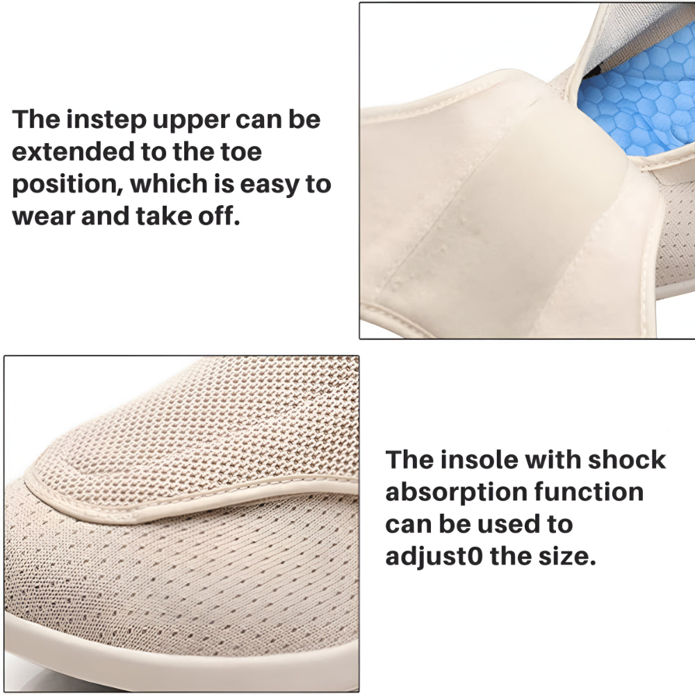 Herren-Wanderschuhe mit weiter Passform und Schlupfdesign – flexibles Design ohne Schnürsenkel