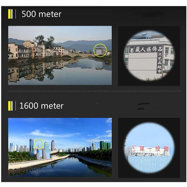 40x22 katonai HD távcső — fényes, 22 mm-es frontlencsék