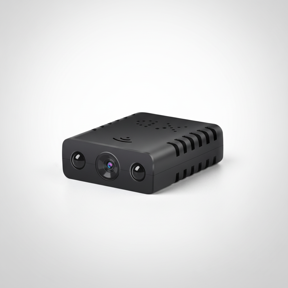 Microcámara HD compacta — Grabadora de vídeo con detección automática de movimiento