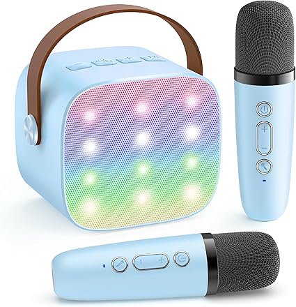 Portable Bluetooth Karaoke Speaker — 2 Wireless Microphones