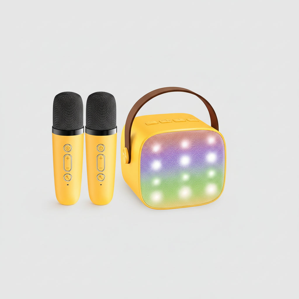 Portable Bluetooth Karaoke Speaker — 2 Wireless Microphones