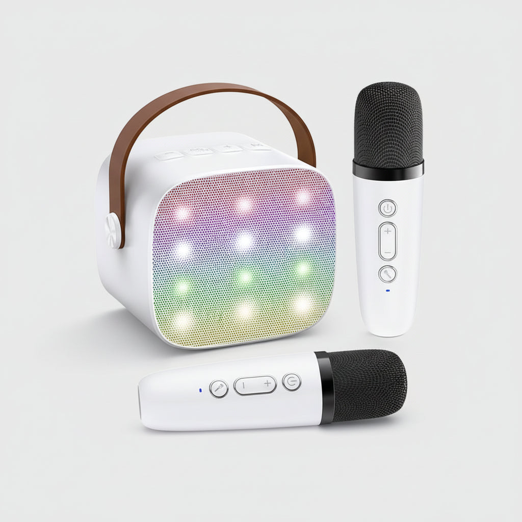 Portable Bluetooth Karaoke Speaker — 2 Wireless Microphones