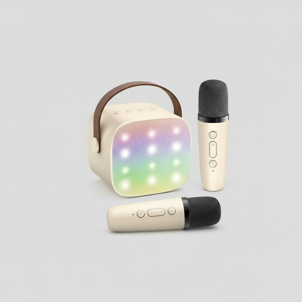 Portable Bluetooth Karaoke Speaker — 2 Wireless Microphones