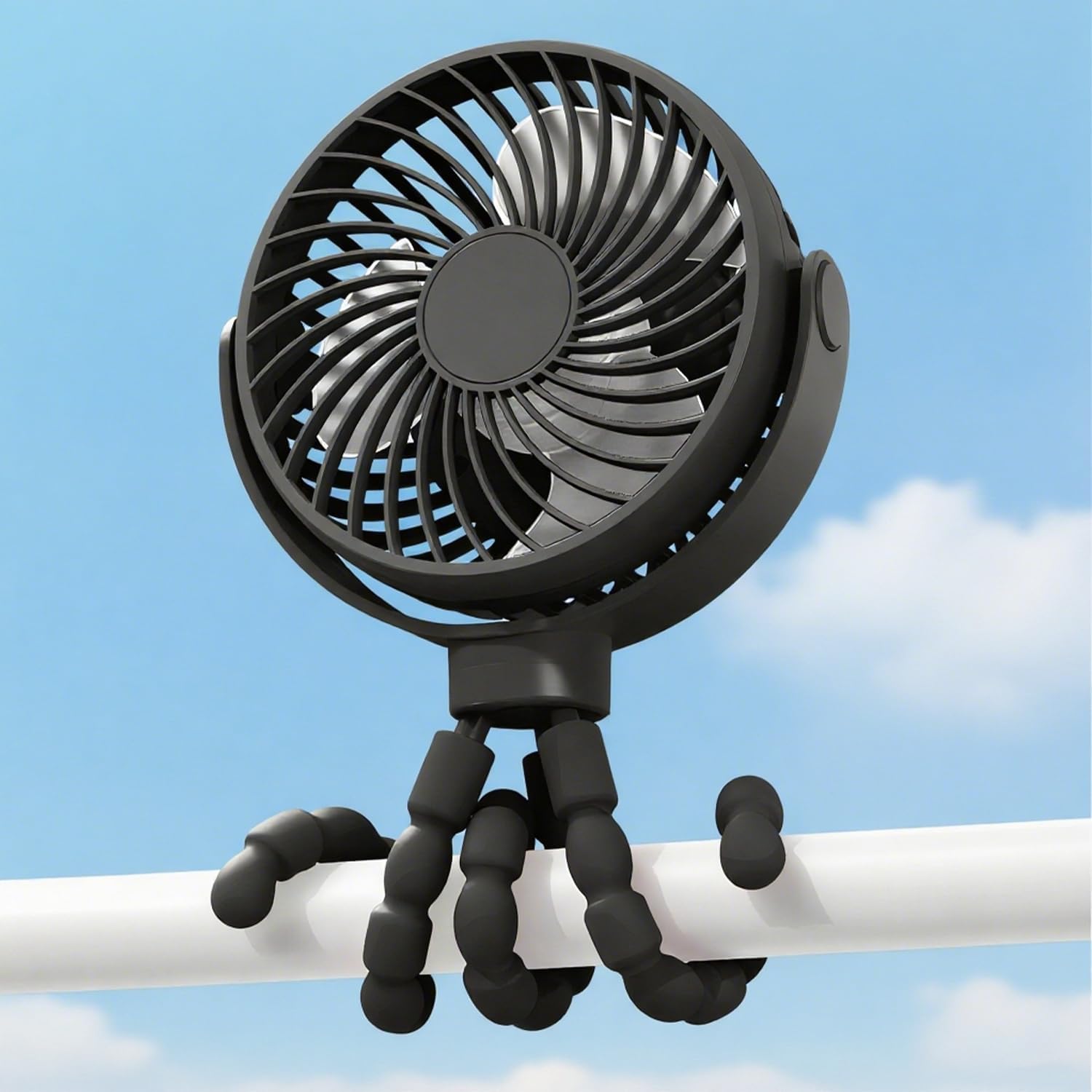 Portable Fan Clip On Battery Operated Stroller Fan | Meowbutter