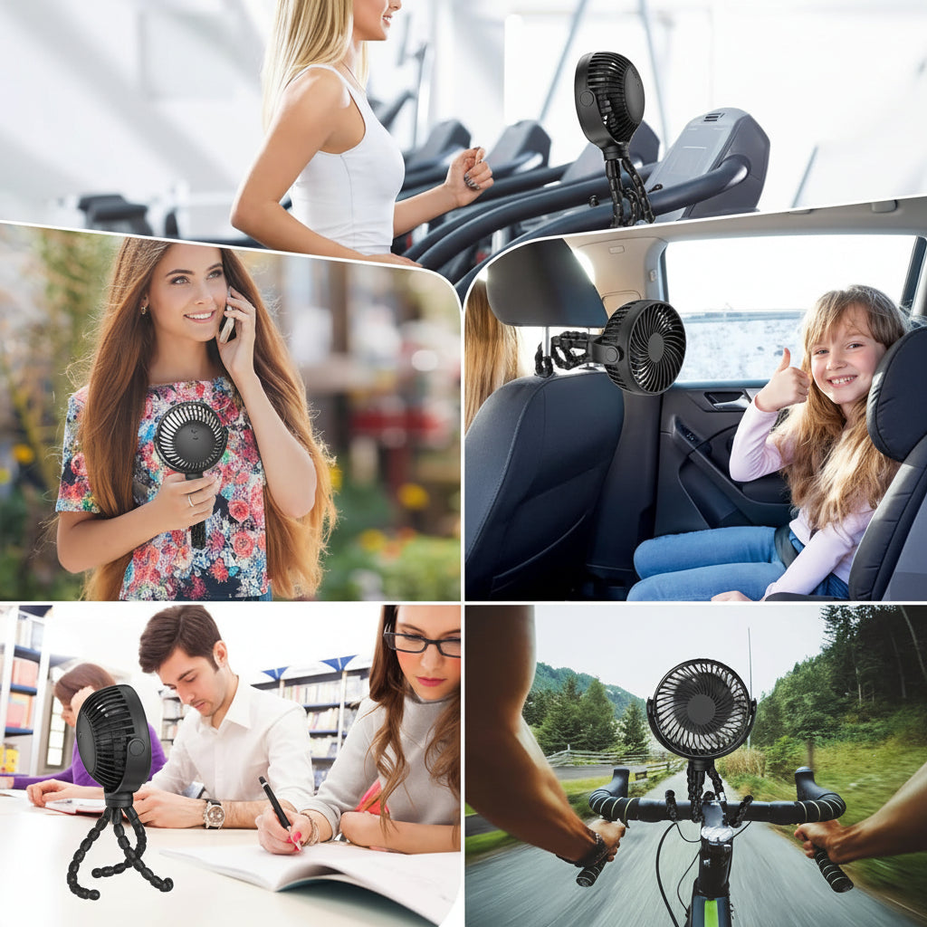 Portable Fan Clip On Battery Operated Stroller Fan | Meowbutter