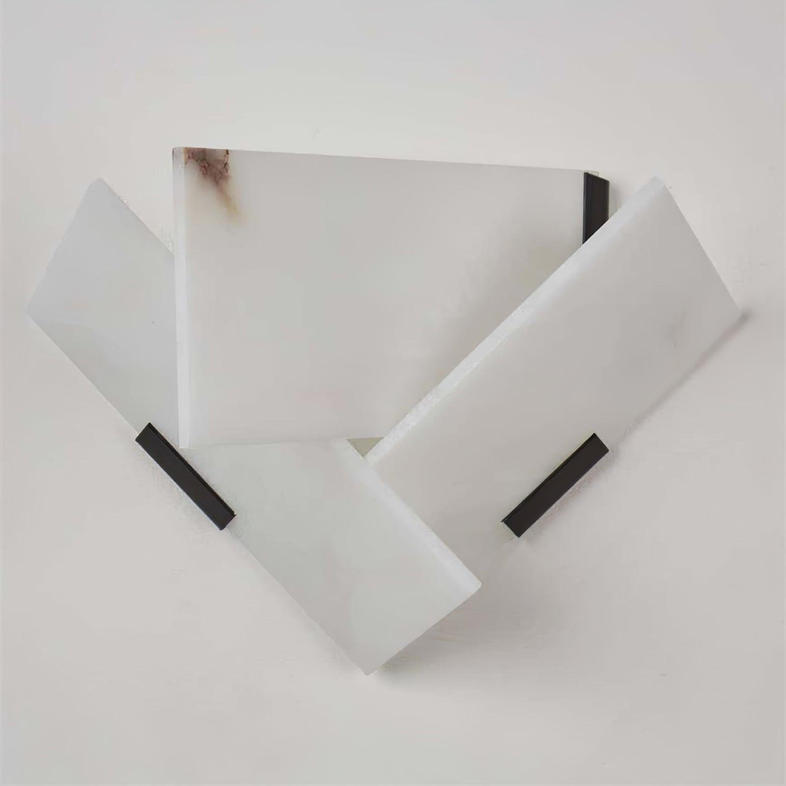 Corp de iluminat LED Alabaster pentru perete cu suport, negru satin.