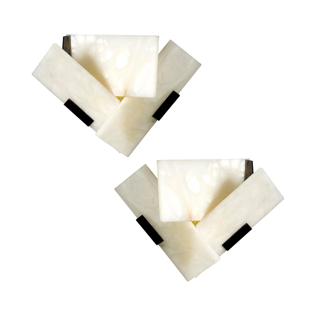 Corp de iluminat LED Alabaster pentru perete cu suport, negru satin.