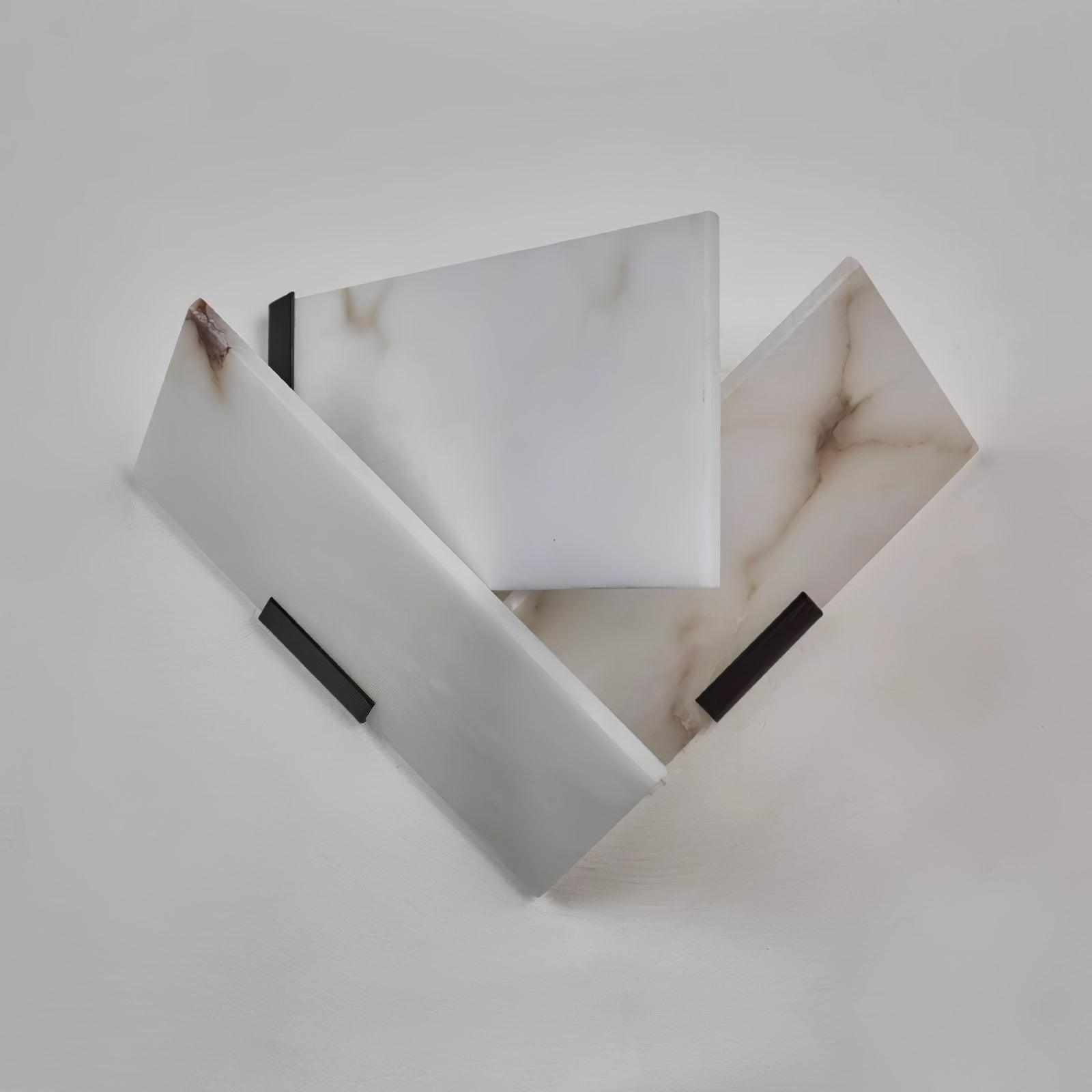 Corp de iluminat LED Alabaster pentru perete cu suport, negru satin.