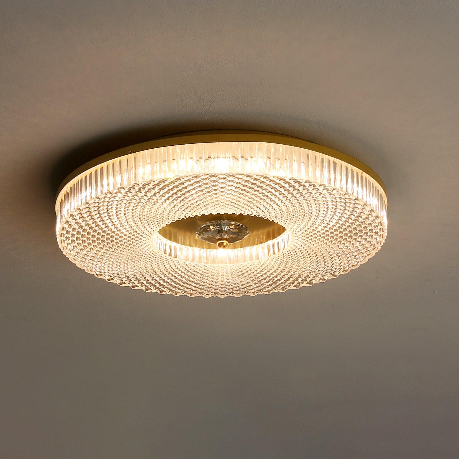一体型LEDと不透明アクリルシェードを備えたスリムな天井照明