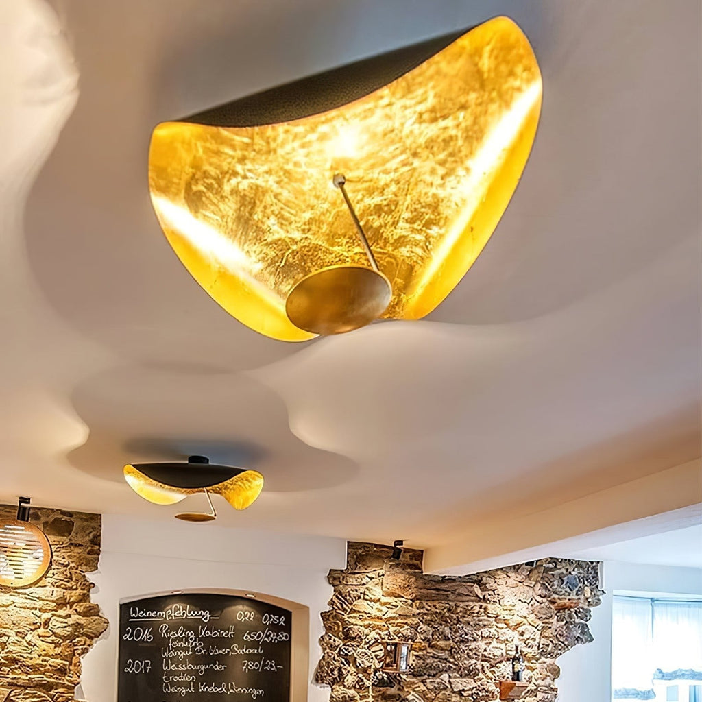 Modern Metal Ceiling Light With Adjustable Height LED Fixture