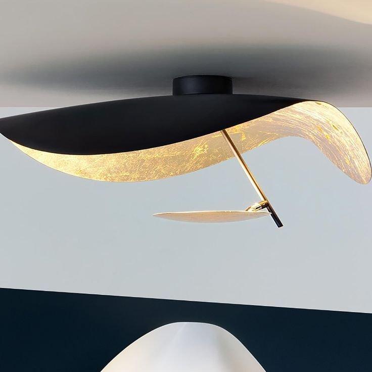 Modern Metal Ceiling Light With Adjustable Height LED Fixture
