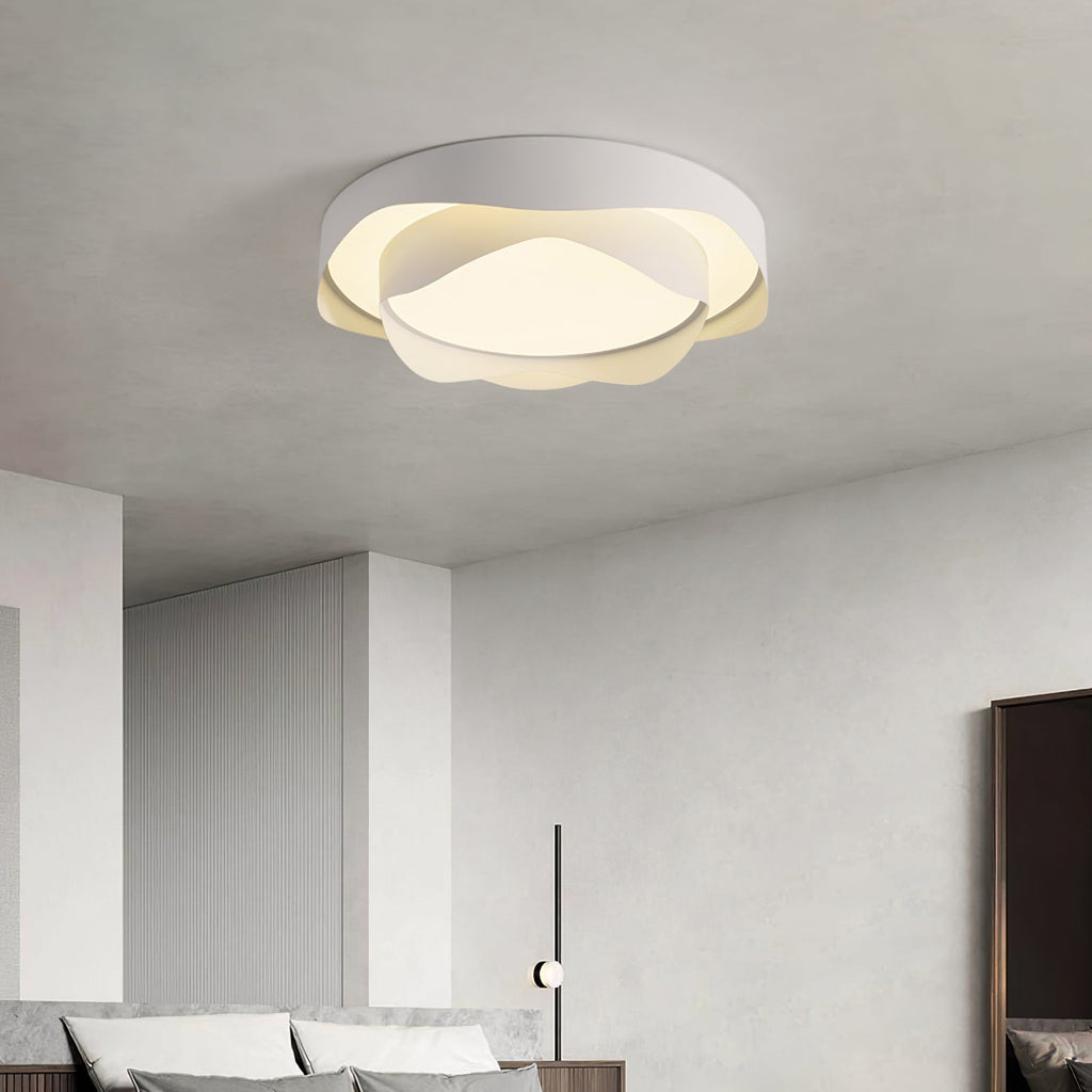 Metal Ceiling Light With Integrated LED, Dimmable, Minimalist Design