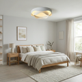 Metal Ceiling Light With Integrated LED, Dimmable, Minimalist Design