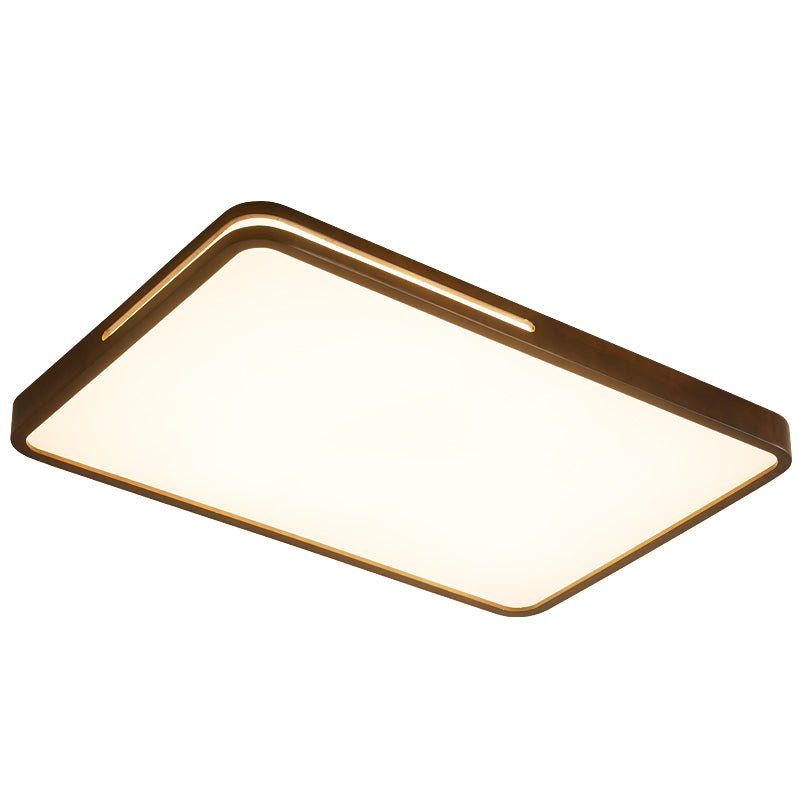 Lámpara de techo con acabado en madera y LED integrado regulable