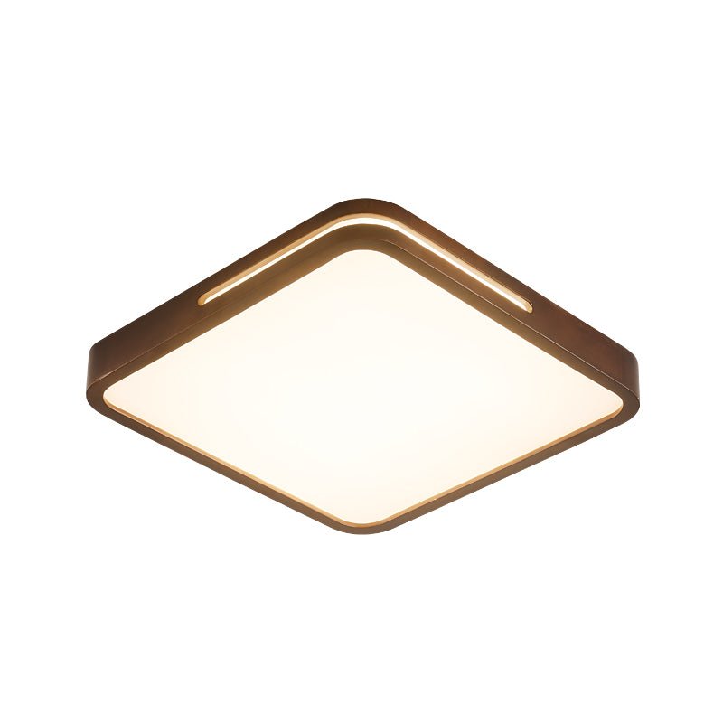 Lámpara de techo con acabado en madera y LED integrado regulable