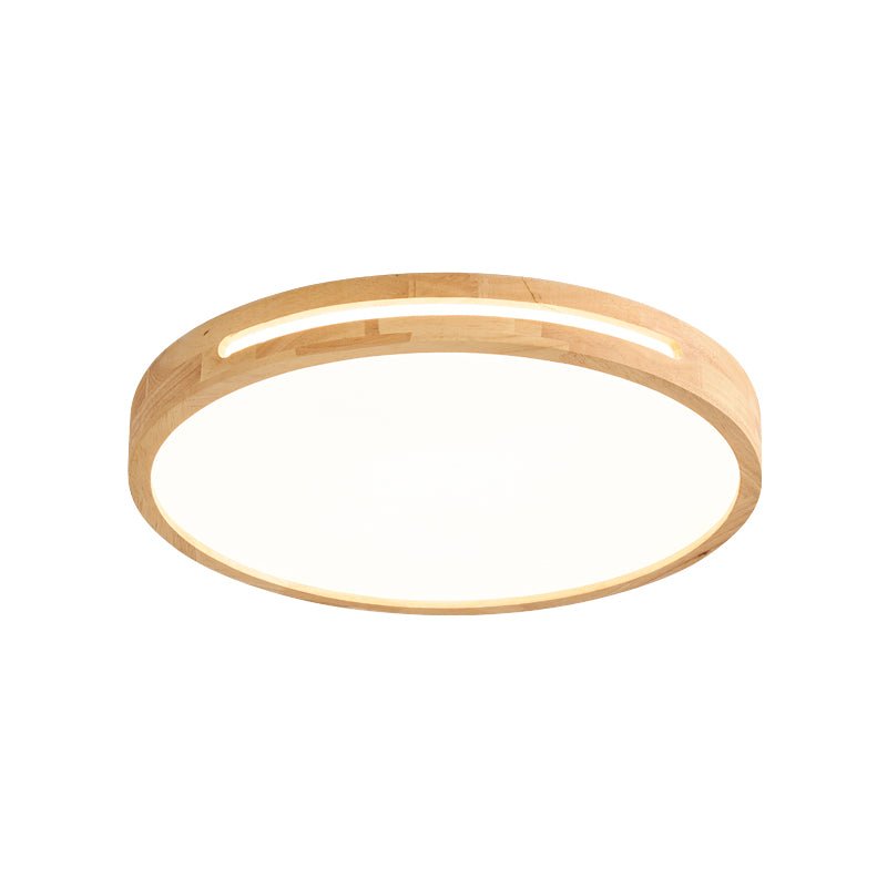 Lámpara de techo con acabado en madera y LED integrado regulable