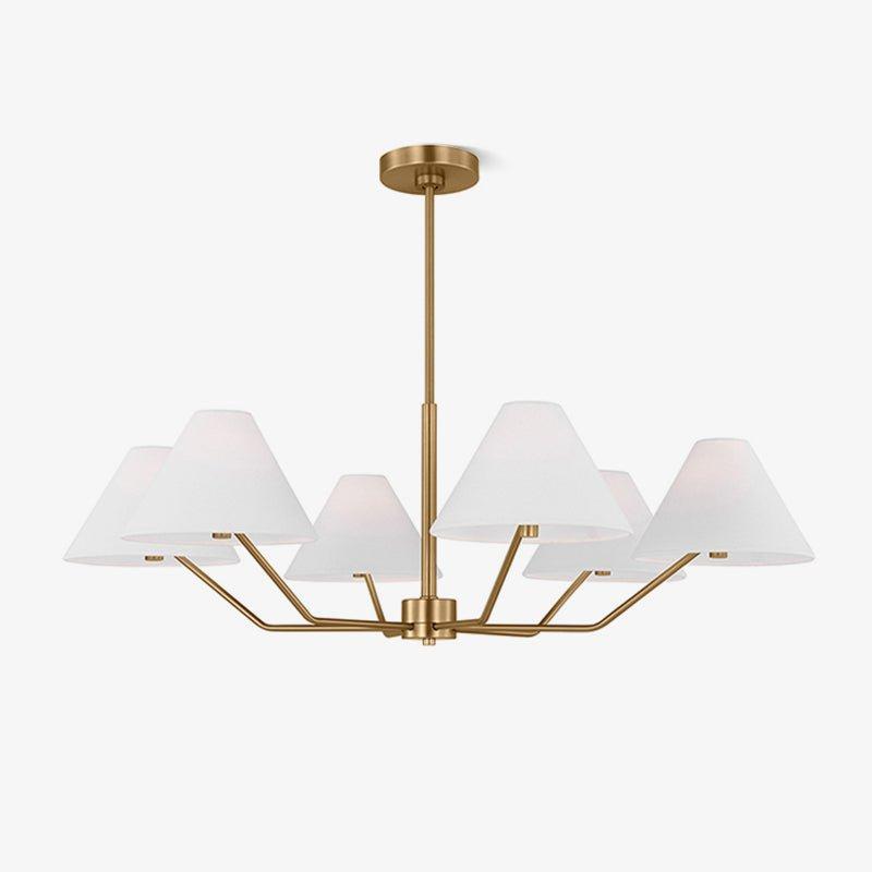Messing minimalistisk lysekrone justerbar til moderne stuer