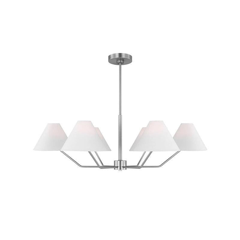 Messing minimalistisk lysekrone justerbar til moderne stuer