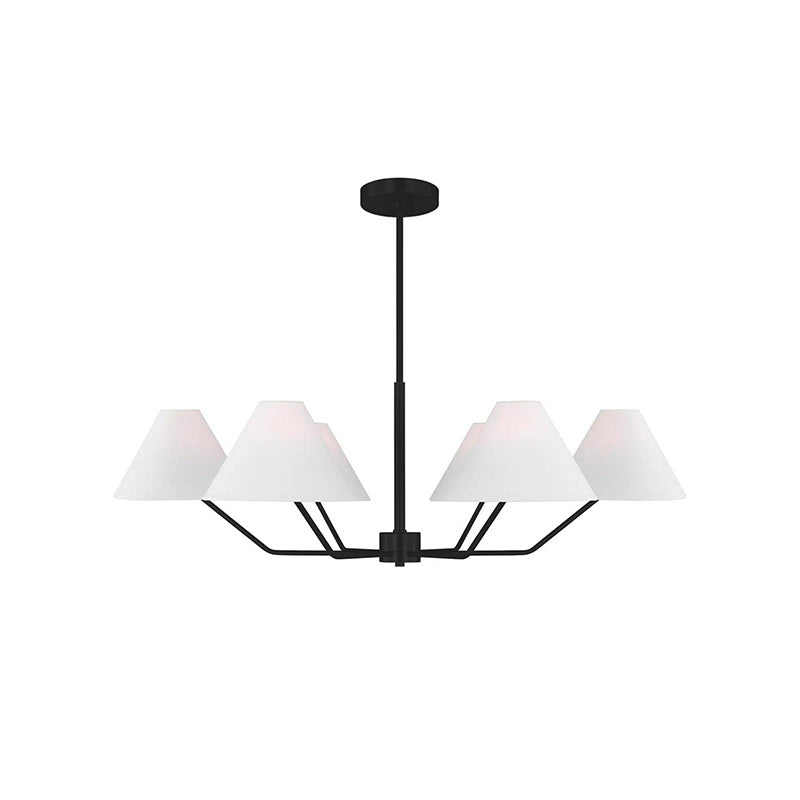 Messing minimalistisk lysekrone justerbar til moderne stuer