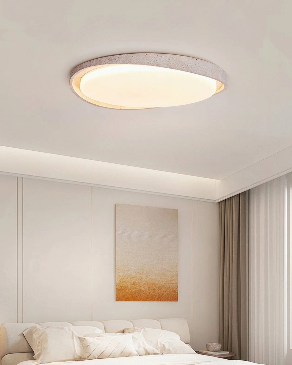 Minimalist Flush Mount Ceiling Light Delivers Gentle Diffused Glow For Modern Homes