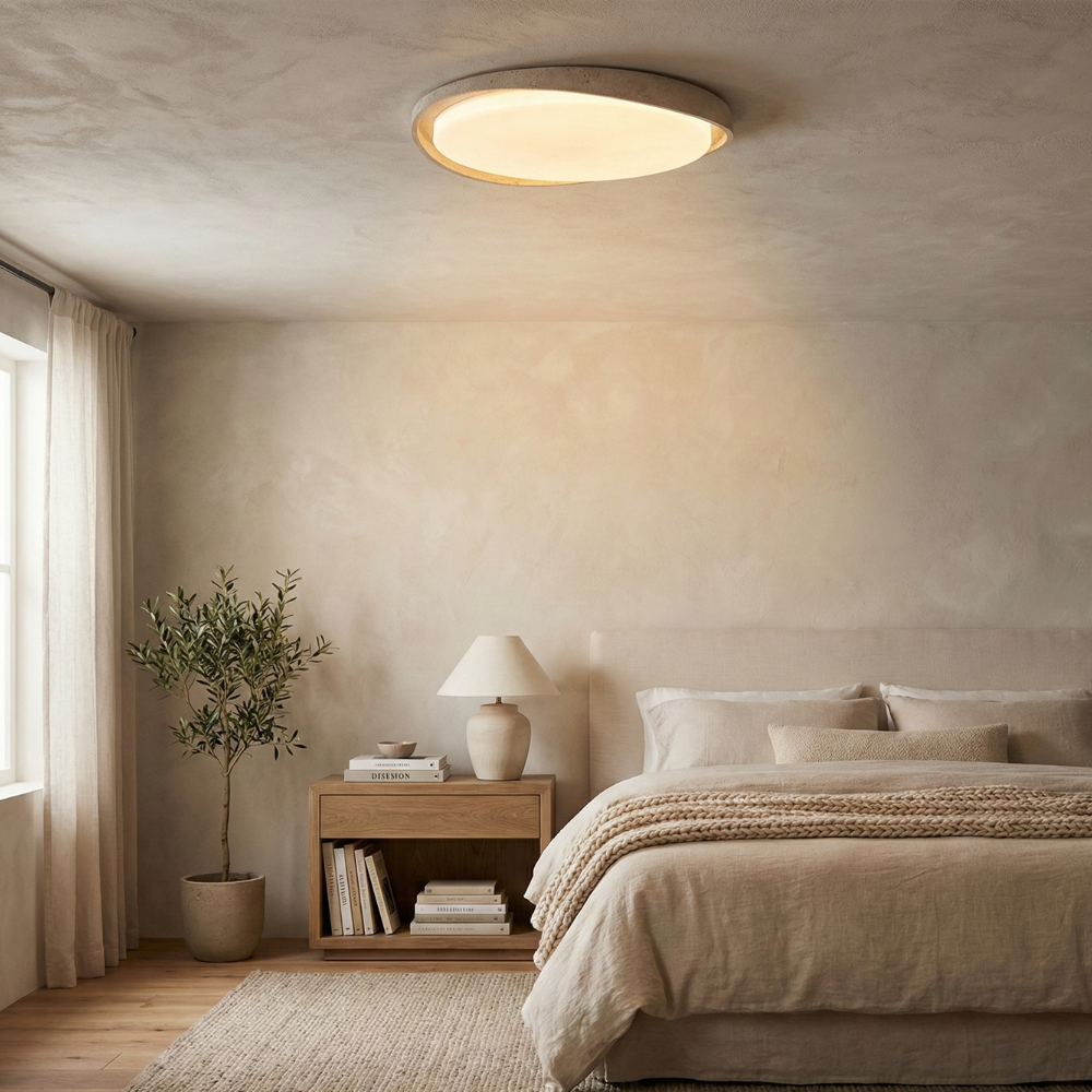 Minimalist Flush Mount Ceiling Light Delivers Gentle Diffused Glow For Modern Homes