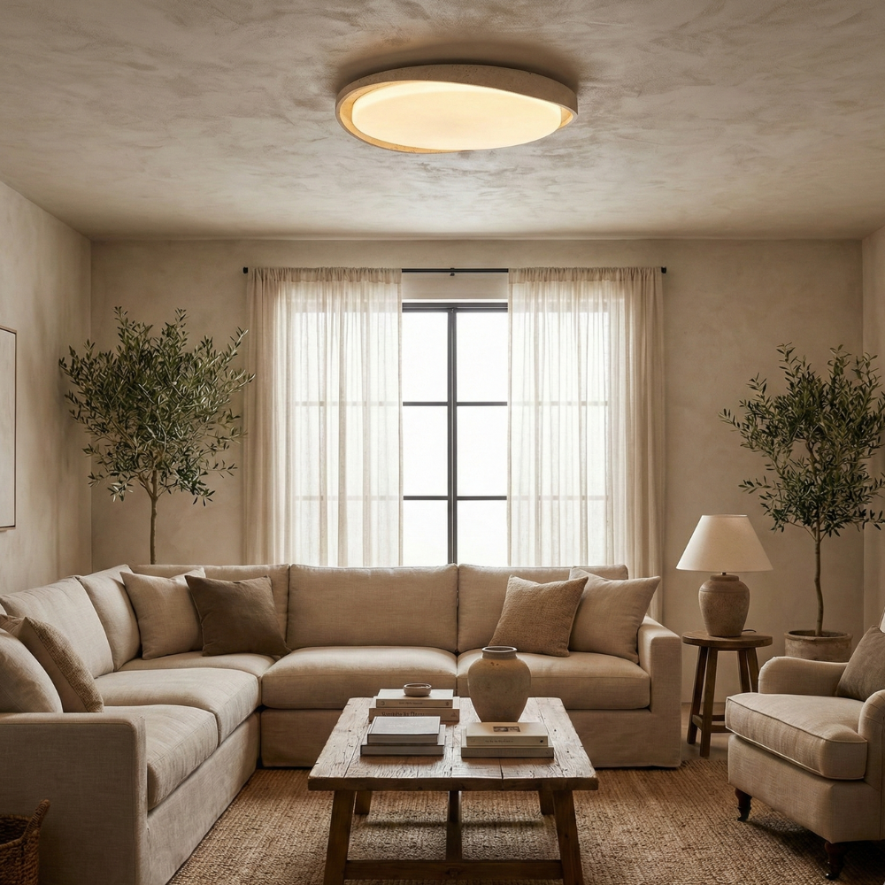 Minimalist Flush Mount Ceiling Light Delivers Gentle Diffused Glow For Modern Homes