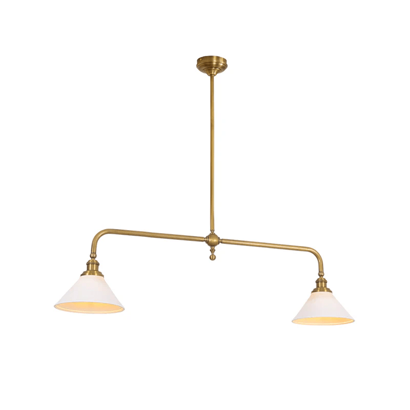 Brass Ceramic Minimalist Pendant Light For Kitchen Islands And Dining Areas