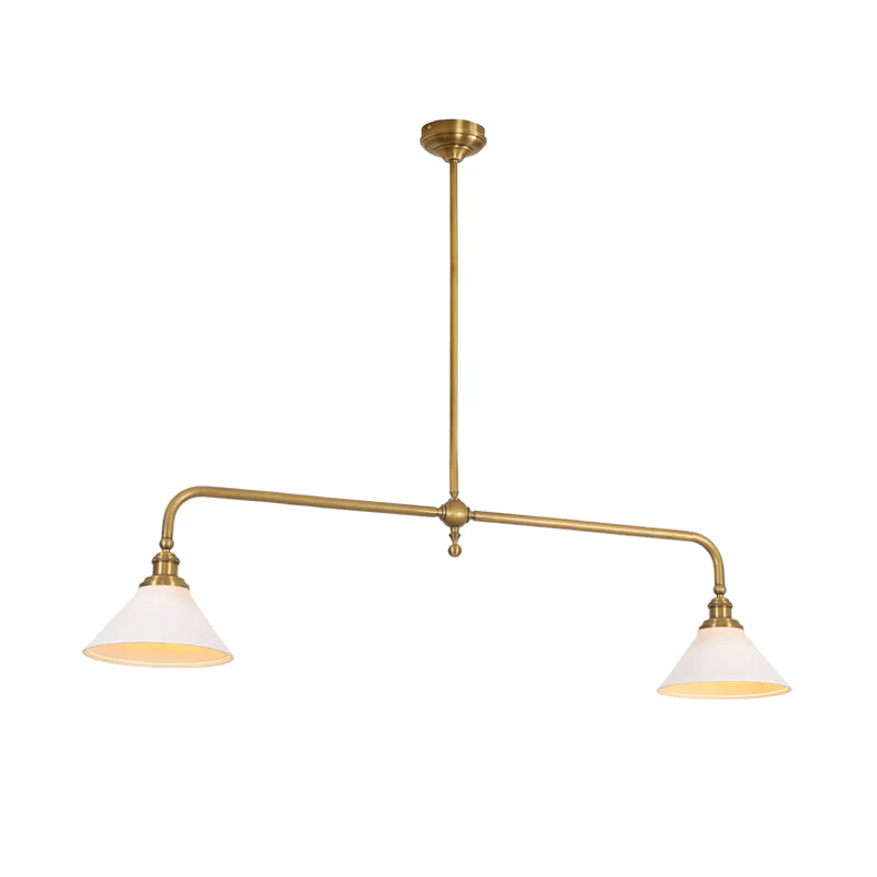 Brass Ceramic Minimalist Pendant Light For Kitchen Islands And Dining Areas