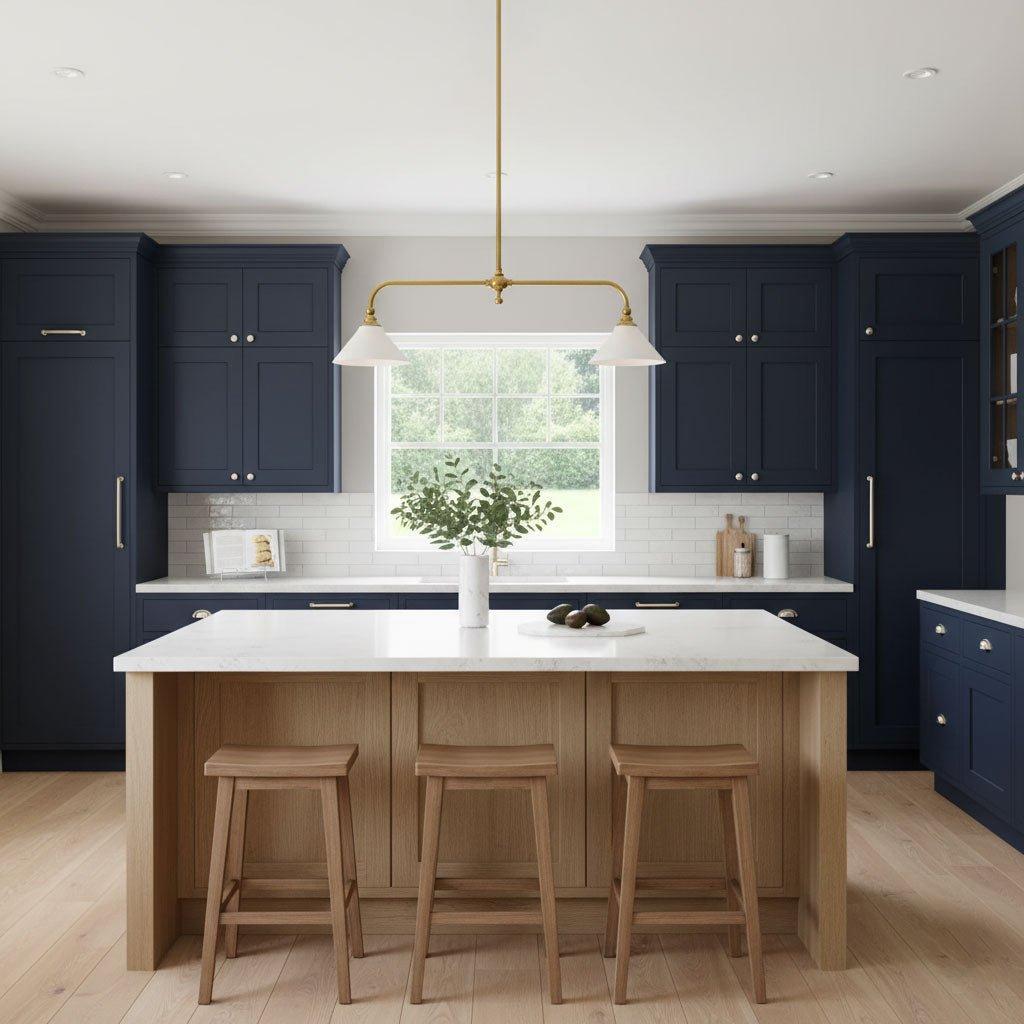 Brass Ceramic Minimalist Pendant Light For Kitchen Islands And Dining Areas