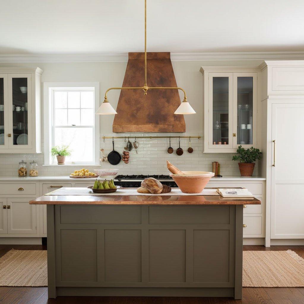 Brass Ceramic Minimalist Pendant Light For Kitchen Islands And Dining Areas