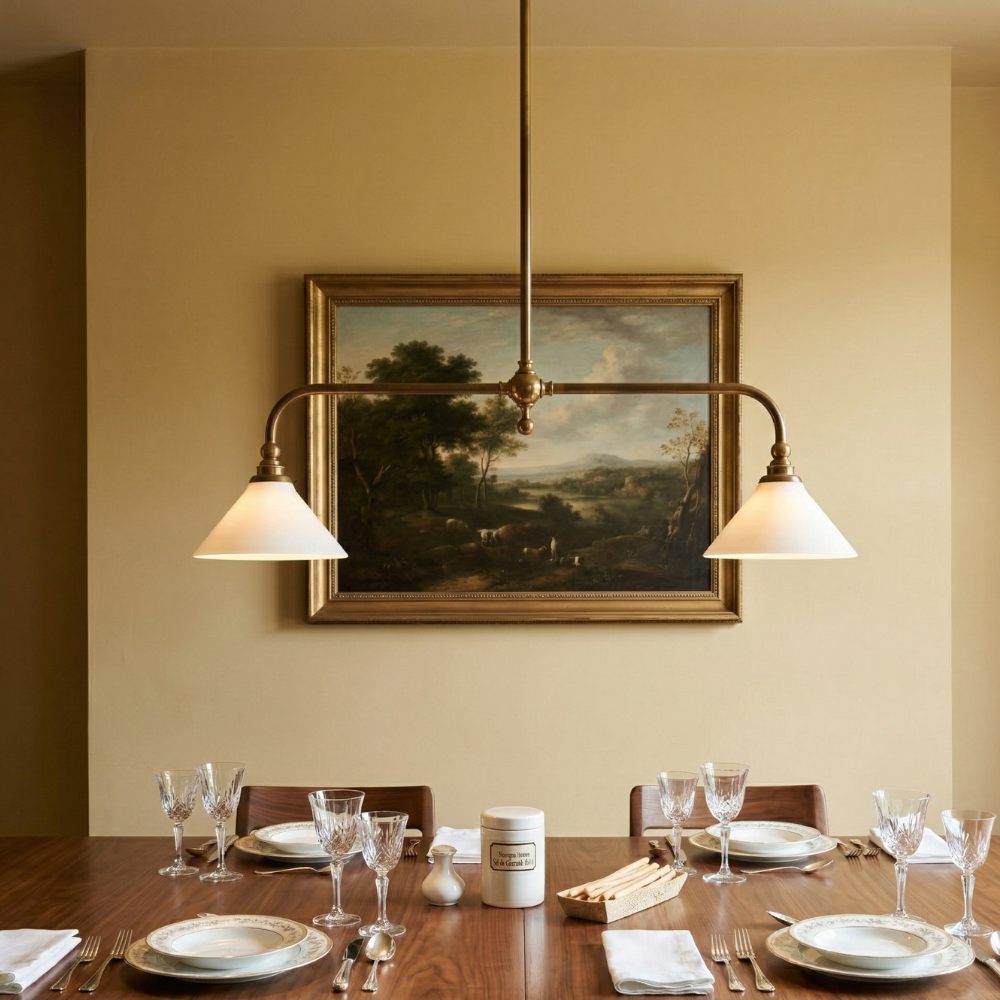 Brass Ceramic Minimalist Pendant Light For Kitchen Islands And Dining Areas