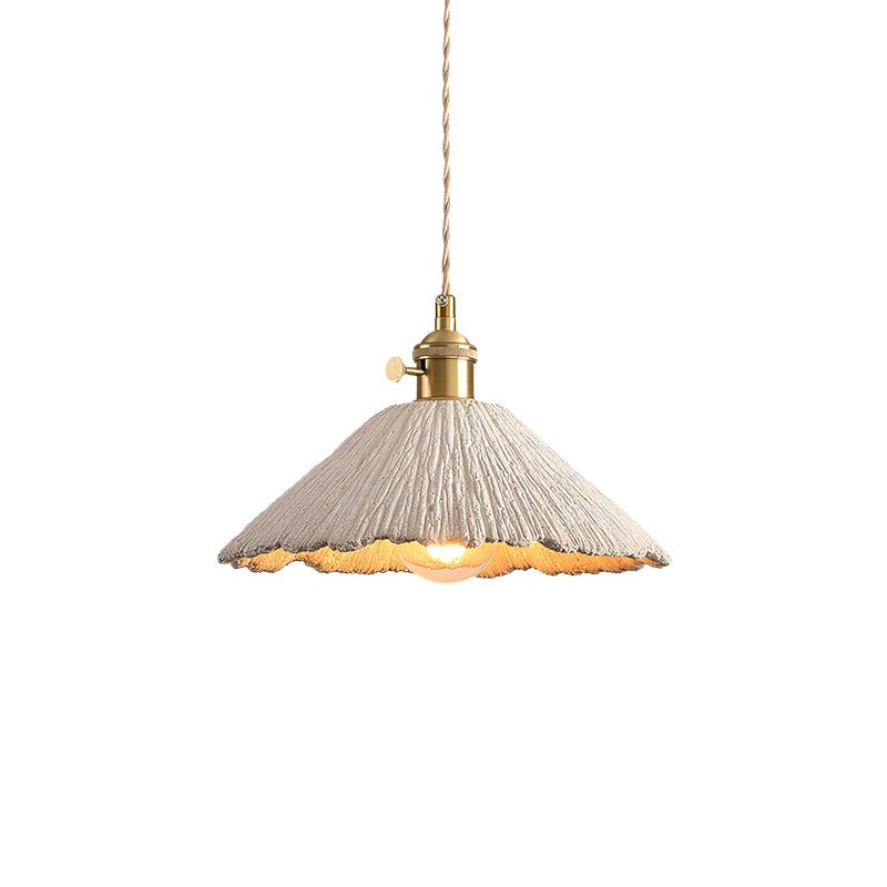 Suspension à hauteur réglable avec finition ciment, style minimaliste
