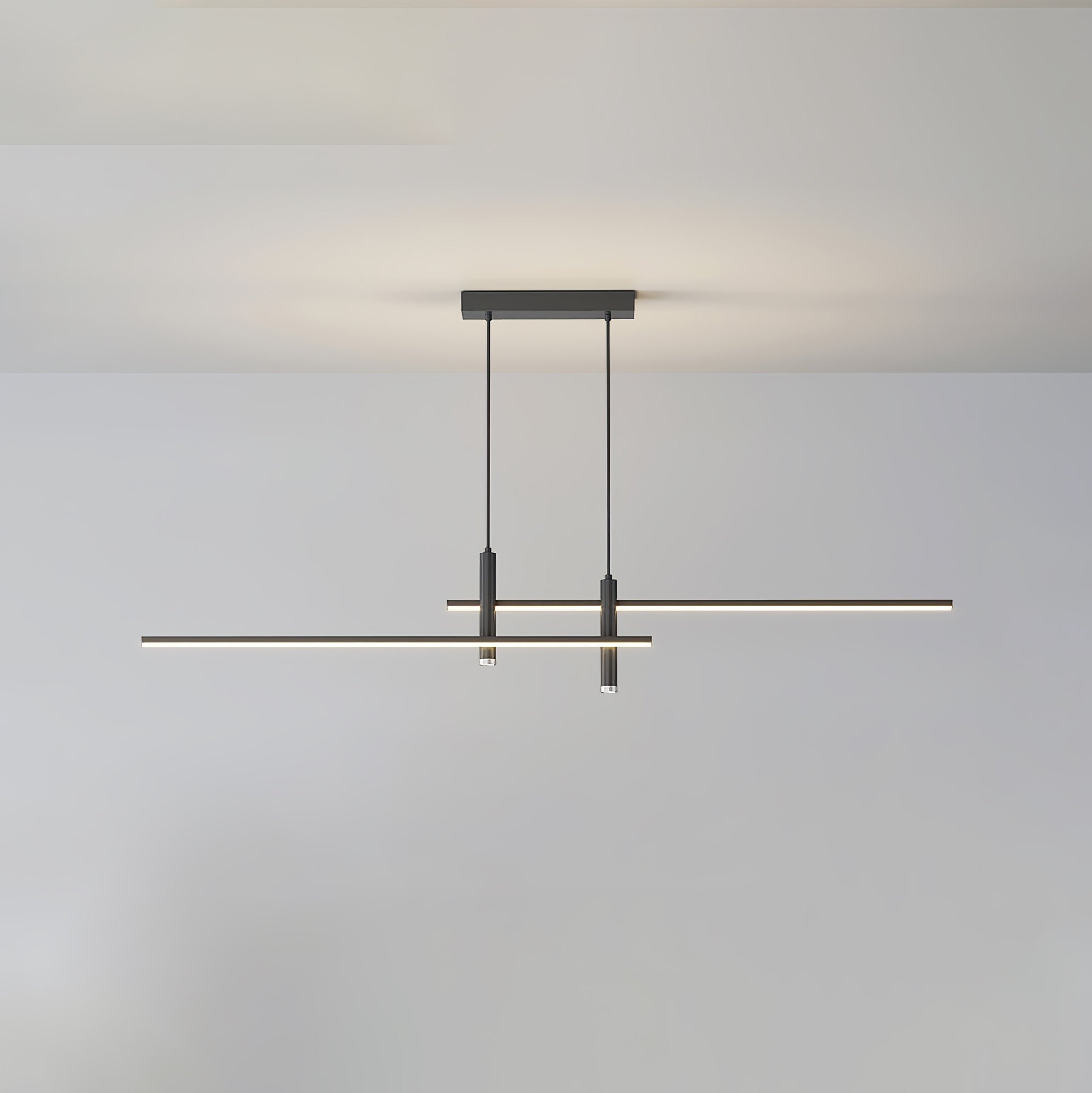 Minimalistické kovové závěsné světlo s nastavitelným stmíváním a teplým světlem
