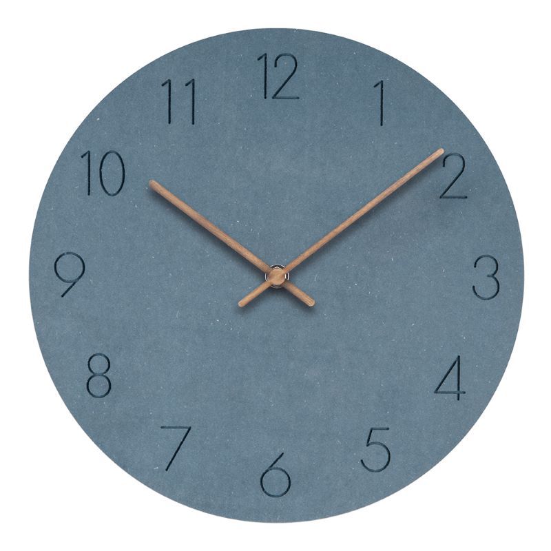 29 cm veggklokke i tre – minimalistisk skandinavisk stil, lydløst urverk