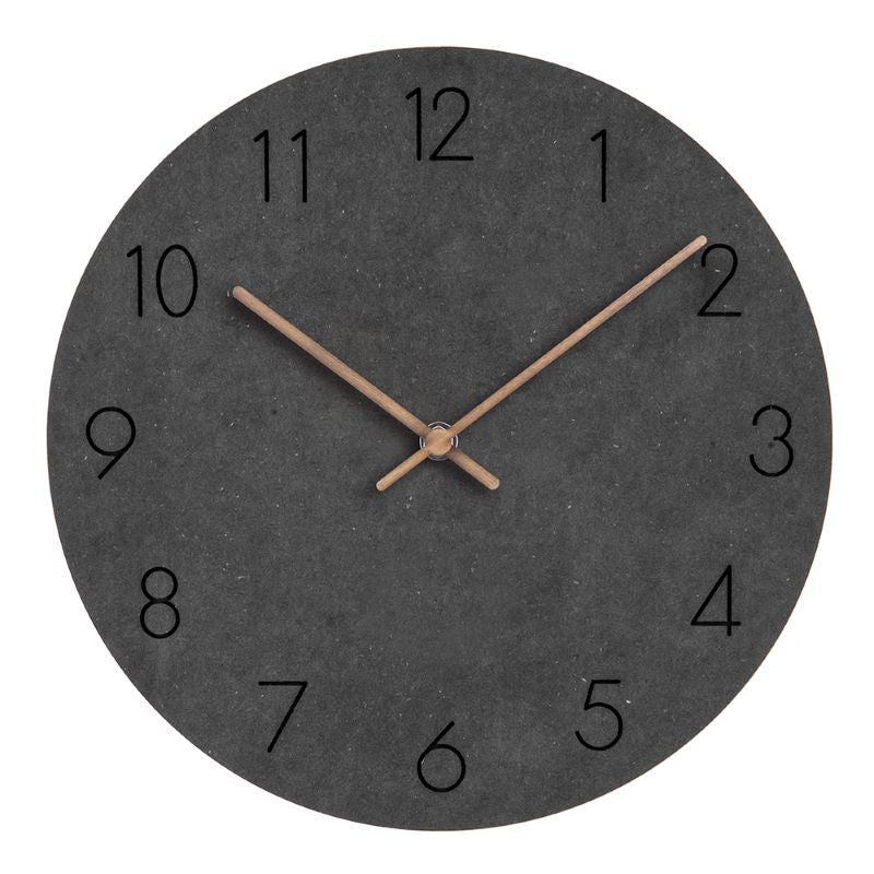 29 cm veggklokke i tre – minimalistisk skandinavisk stil, lydløst urverk