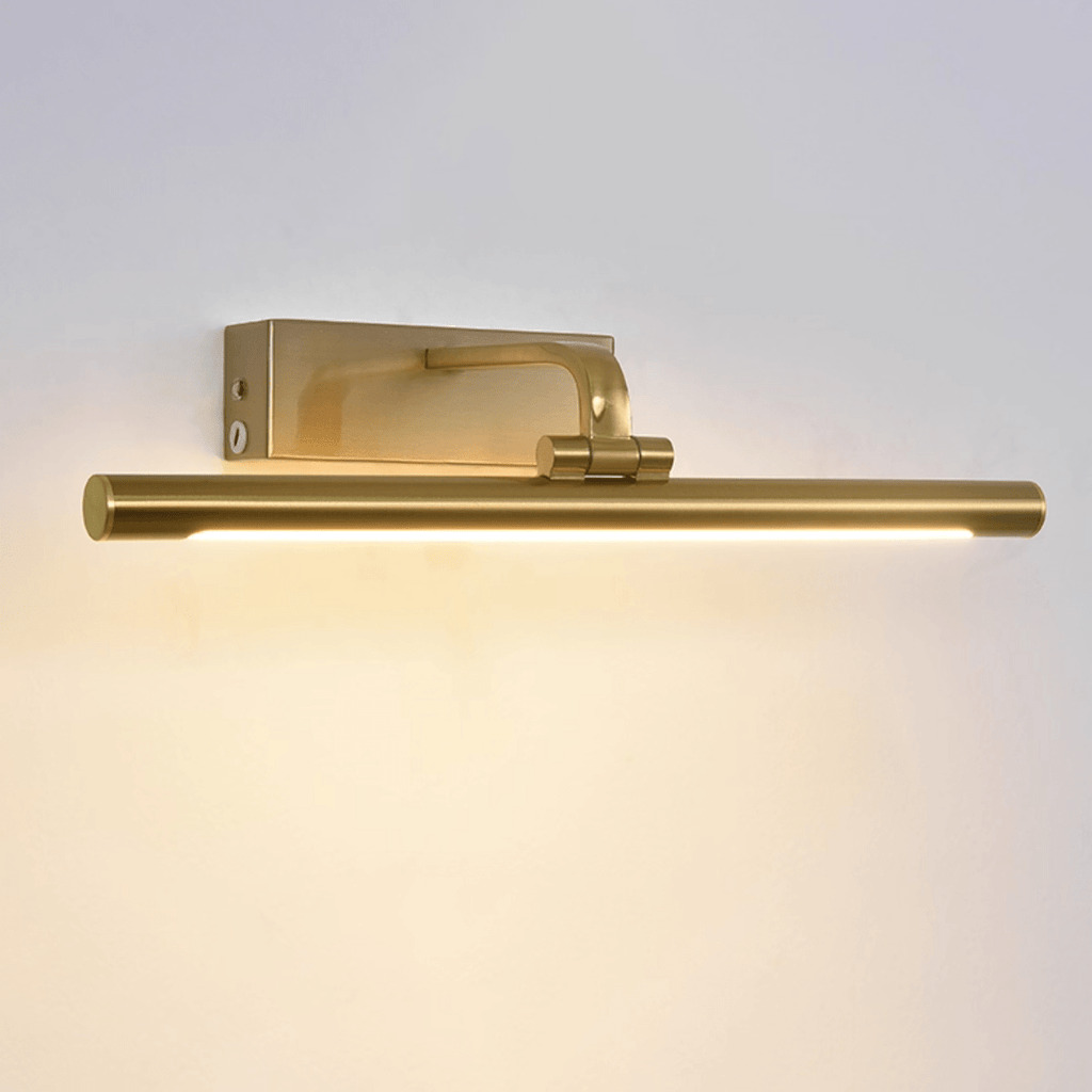 Brass Finish Contemporary LED Wall Light With Adjustable Feature