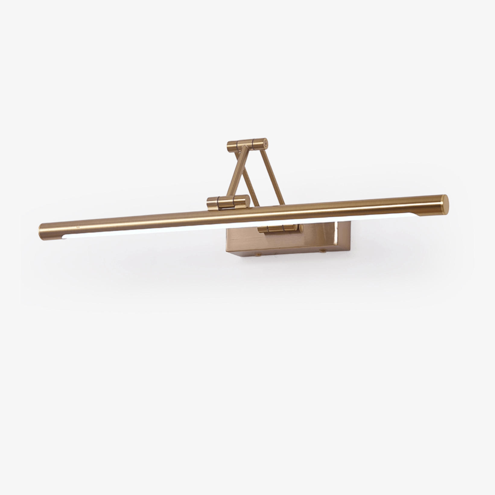 Brass Finish Contemporary LED Wall Light With Adjustable Feature