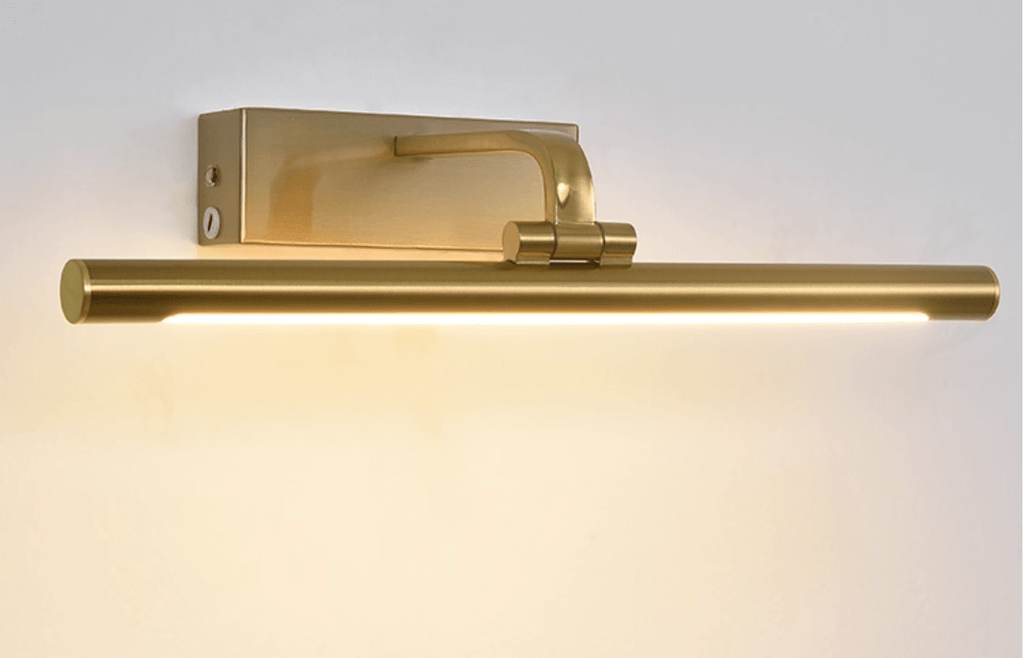 Brass Finish Contemporary LED Wall Light With Adjustable Feature