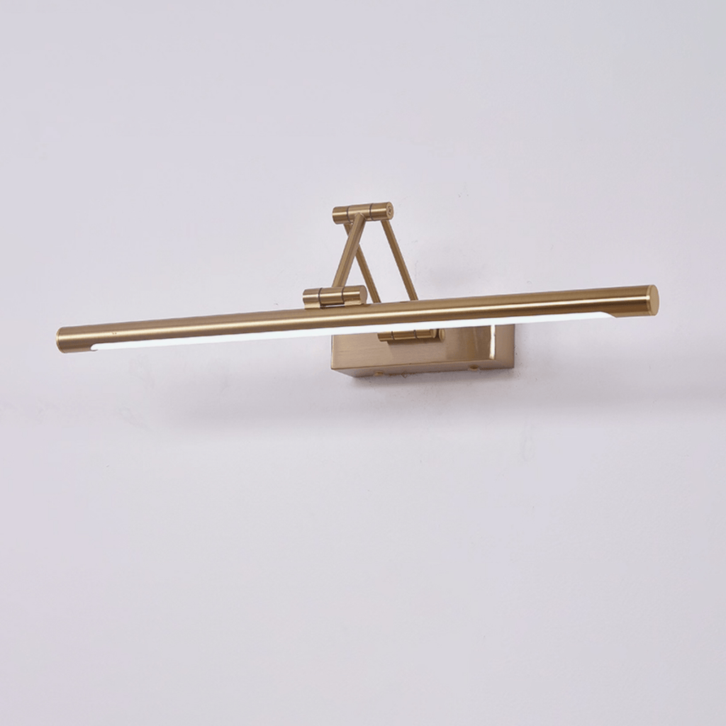 Brass Finish Contemporary LED Wall Light With Adjustable Feature