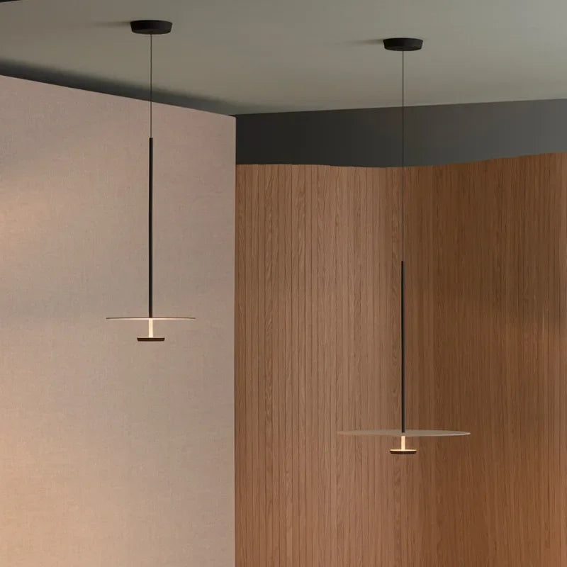 Obloukové závěsné svítidlo — elegantní prstencový design, minimalistické stropní svítidlo