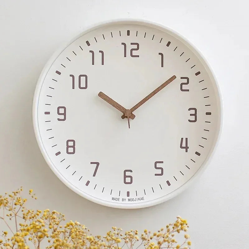Bamboo Crafted Wall Clock With Circular Design For Modern Homes