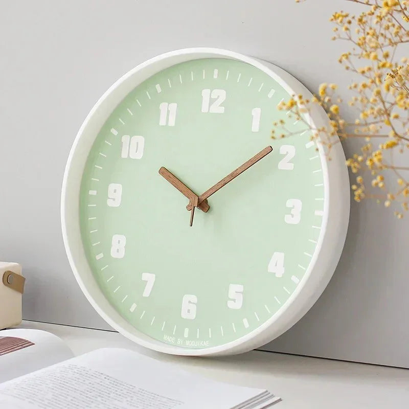 Bamboo Crafted Wall Clock With Circular Design For Modern Homes